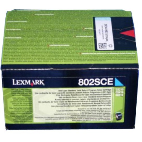 Toner Lexmark 802SCE (80C2SCE) ciano - U00414