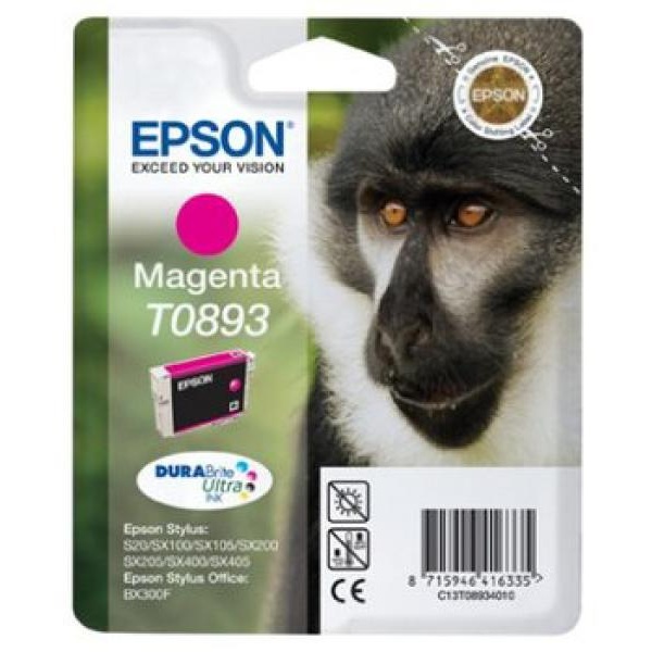 Cartuccia Epson T0893/blister RS+AM+RF (C13T08934021) magenta - U00518