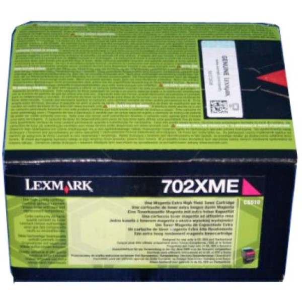 Toner Lexmark 702XME (70C2XME) magenta - U00558