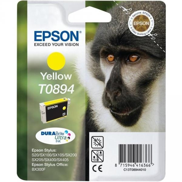 Cartuccia Epson T0894/blister RS+AM+RF (C13T08944021) giallo - U00669