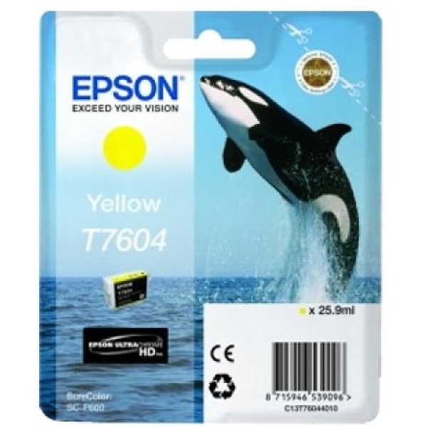 Cartuccia Epson T7604 (C13T76044010) giallo - U00677