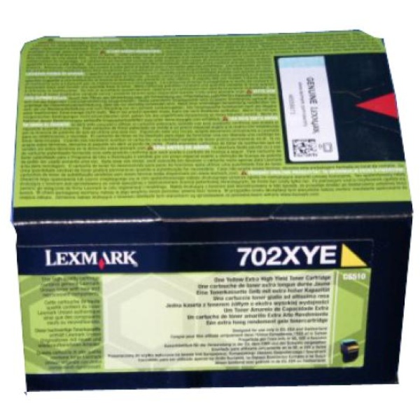 Toner Lexmark 702XYE (70C2XYE) giallo - U00709