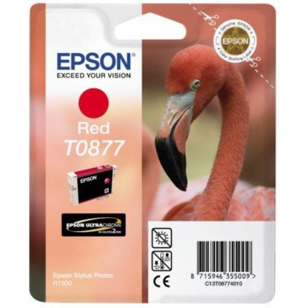 Cartuccia Epson T0877 (C13T08774020) rosso - U00817