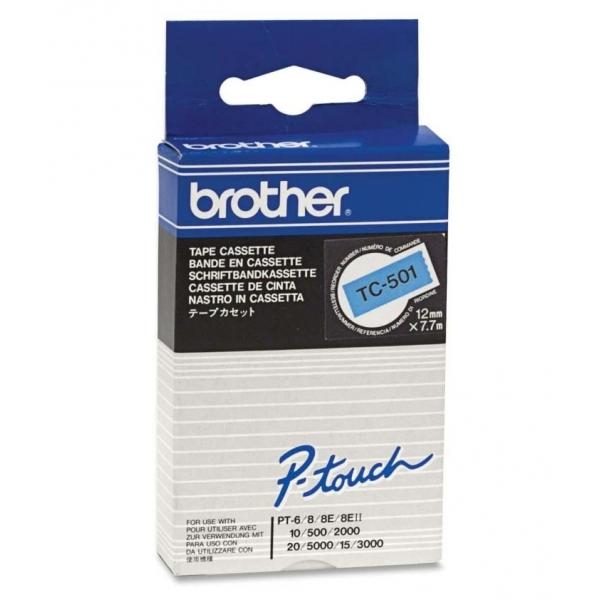Nastro Brother TC501 nero-blu - U00871