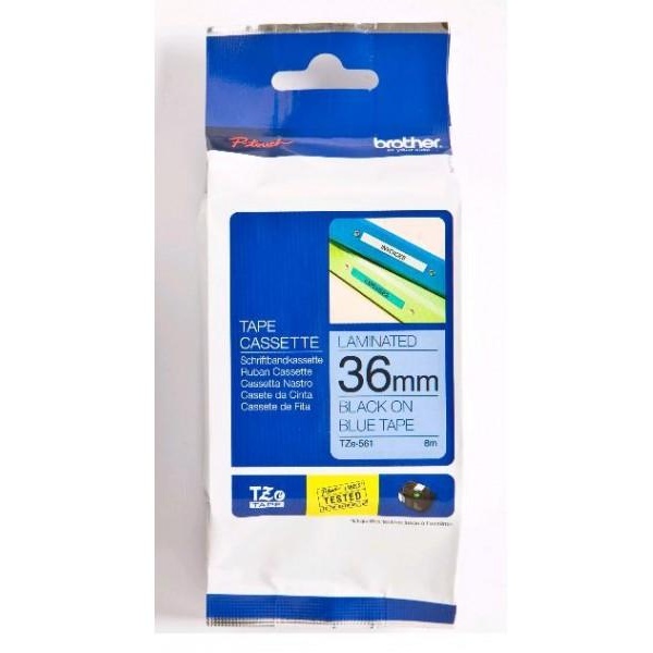 Nastro Brother TZ561/TZE561 (TZE561) nero-blu - U00913