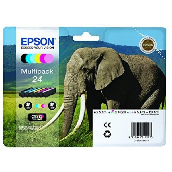 Cartuccia Epson 24 (C13T24284021) 6 colori - U00980