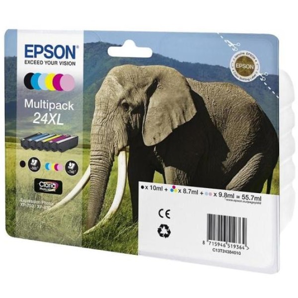 Cartuccia Epson 24XL (C13T24384021) 6 colori - U00981