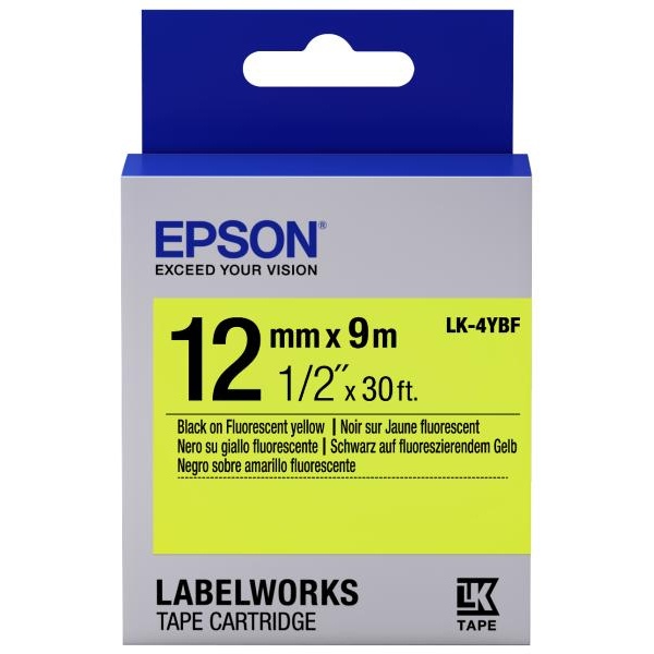 Nastro Epson LK-4YBF (C53S654010) giallo-nero - U01011