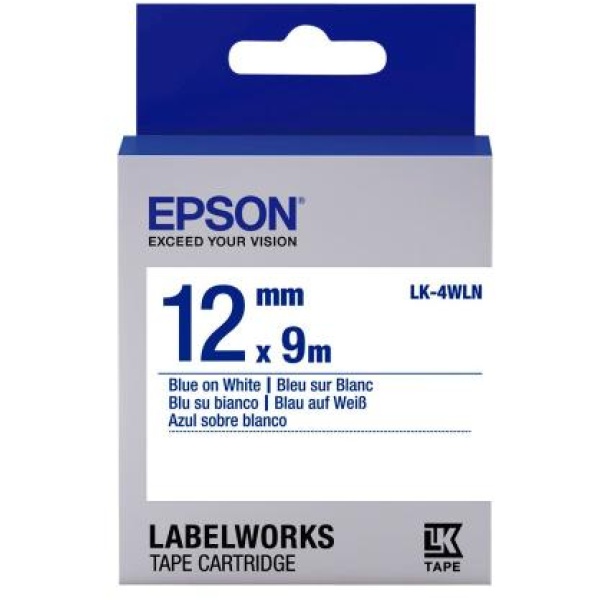 Nastro Epson LK-4WLN (C53S654022) bianco-blu - U01017