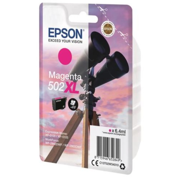 Cartuccia Epson 502XL (C13T02W34010) magenta - U01186