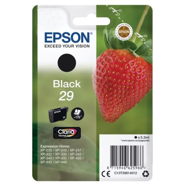 Cartuccia Epson T29 (C13T29814012) nero - U01259