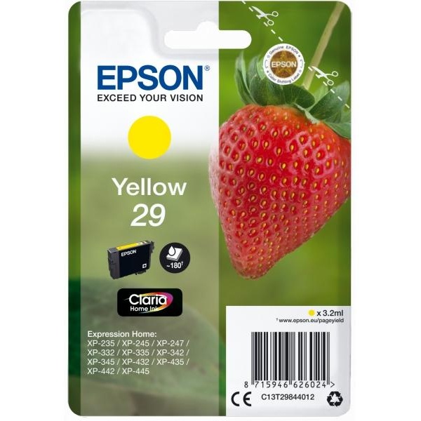 Cartuccia Epson T29 (C13T29844012) giallo - U01262
