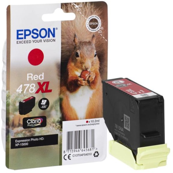 Cartuccia Epson 478XL (C13T04F54010) rosso - U01263