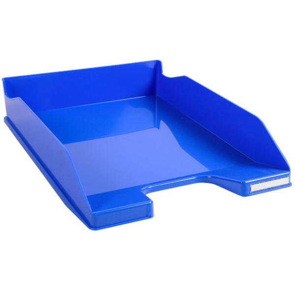 Vaschetta portacorrispondenza Iderama Exacompta - blu ghiaccio glossy - 34,7x25,5x6,5 cm - 113279D