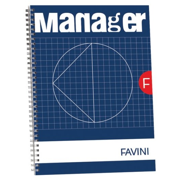 Blocco spiralato Manager Favini - 23x29,7 cm - 10 mm - 90ff - A293814