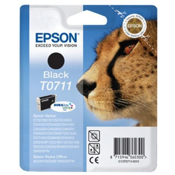 Cartuccia Epson T0711/blister RS+AM+RF (C13T07114021) nero - Y09539