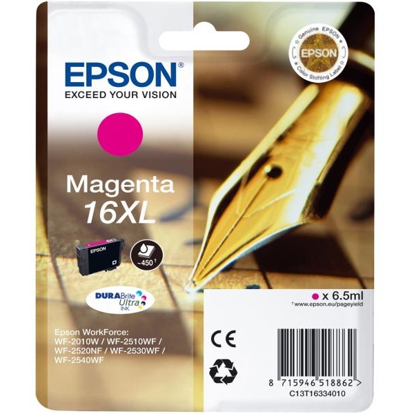 Cartuccia Epson 16XL/blister RS+AM+RF (C13T16334020) magenta - Y09572