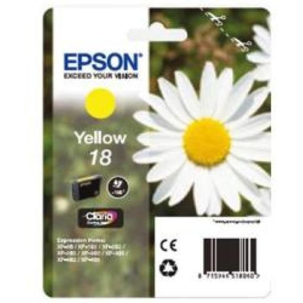 Cartuccia Epson 18/blister RS+AM+RF (C13T18044020) giallo - Y09579