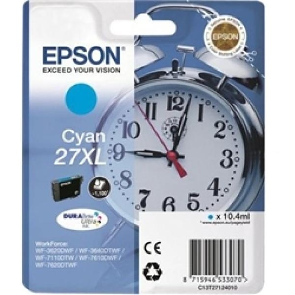 Cartuccia Epson 27XL/blister RF+AM (C13T27124020) ciano - Y09625