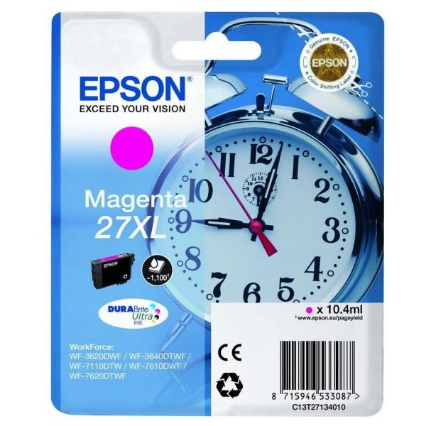 Cartuccia Epson 27XL/blister RF+AM (C13T27134020) magenta - Y09626