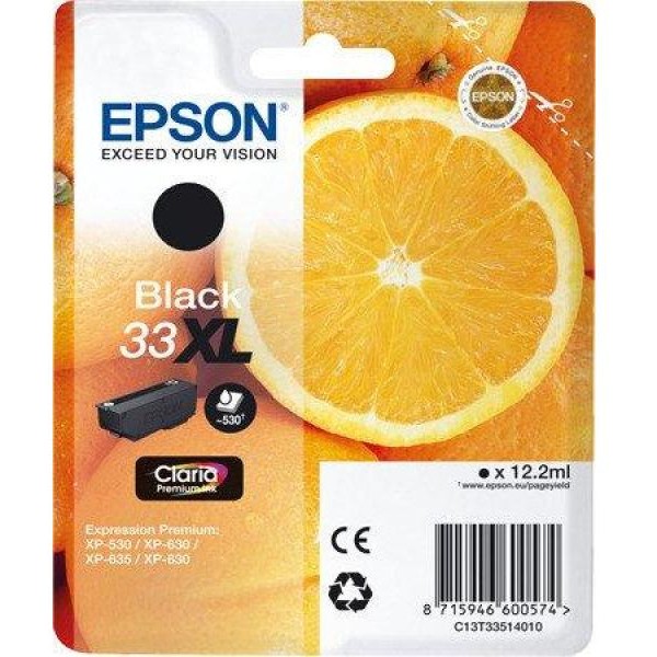 Cartuccia Epson T33XL/blister RS+AM+RF (C13T33514020) nero - Y09652