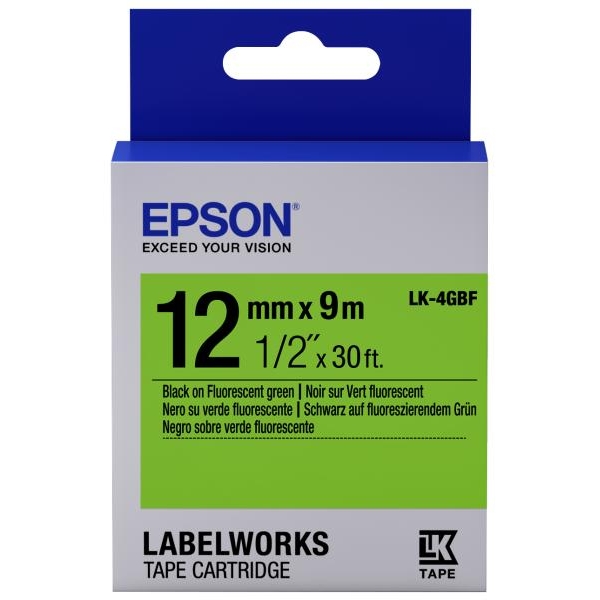 Nastro Epson LK-4GBF (C53S654018) verde-nero - Y09776