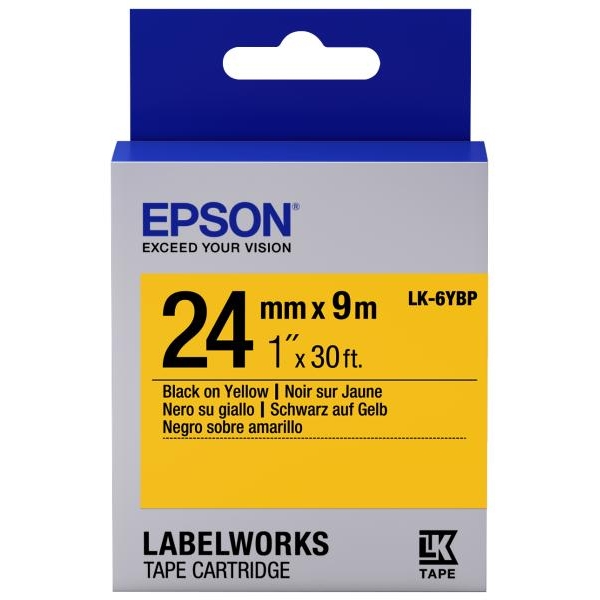 Nastro Epson LK-6YBP (C53S656005) giallo-nero - Y09784