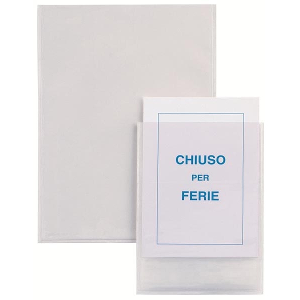 5 buste autoadesive iesti A4 21x29,7cm trasparenti - Z00062