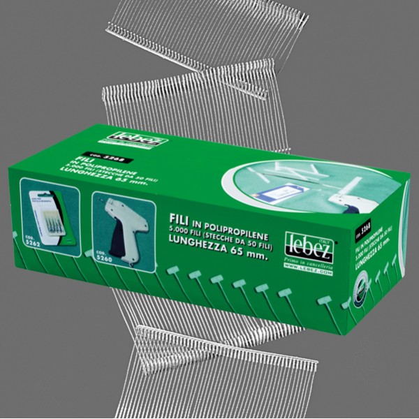 Scatola da 5000 fili in pp 40mm per sparafili 5260 lebez - Z00161