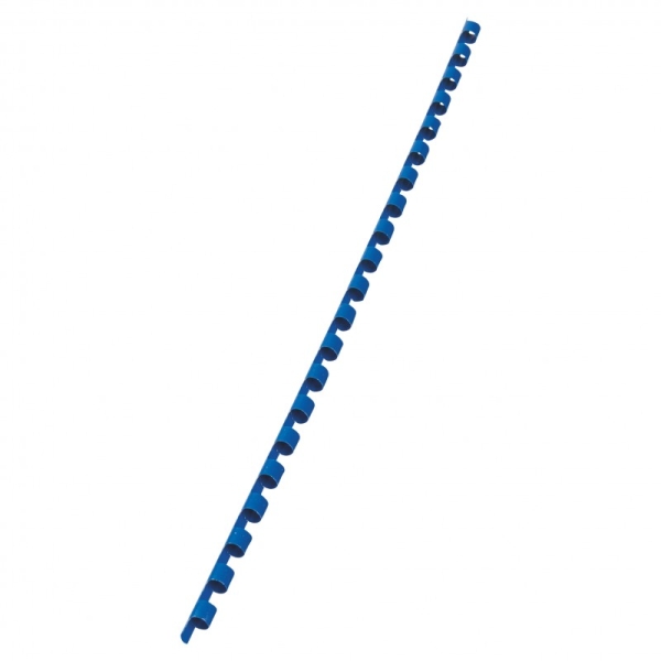 Scatola 100 dorsi spirale 6mm blu 21 anelli - Z00283