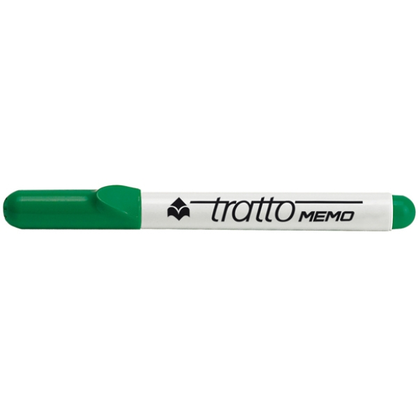 Pennarello a secco tratto memo puntatonda verde per lavagna - Z00448