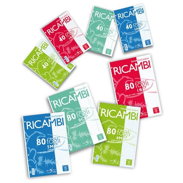 Ricambi forati A4 4mm quaxima 40fg 80gr pigna - Z00506
