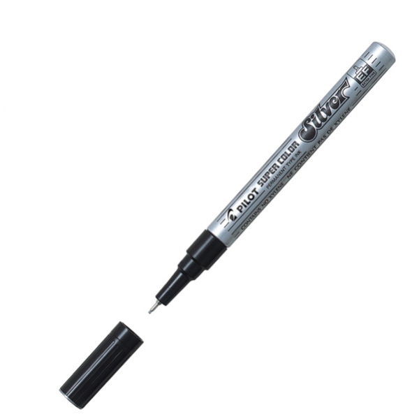 Marcatore super color silver extra fine a vernice pilot - Z00565