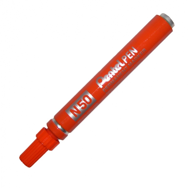 Marcatore pentel pen n50 arancio p.tonda - Z00612
