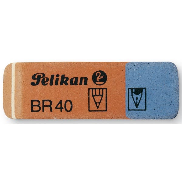 Box 40 gomme pelikan br/40 blu-rossa - Z00668