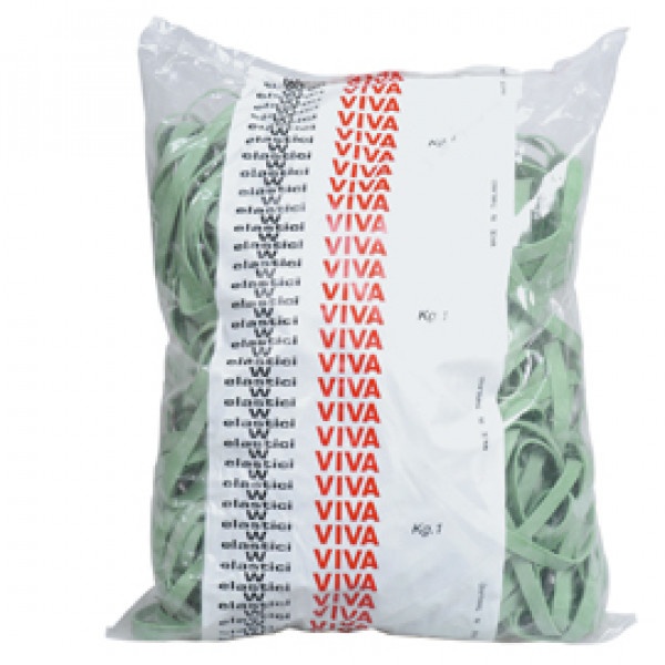 Elastico fettuccia verde ø100 t5 sacco da 1kg - Z00955