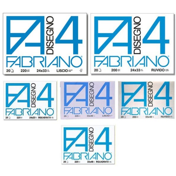 Album fabriano4 (330x480mm) 220gr 20fg liscio squadrato - Z01005