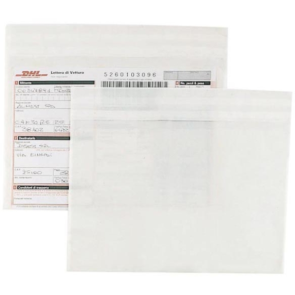 Buste Per Packing List 7.5x5.5 Pollici 100 Pezzi Buste Etichette Spedizione Trasparenti 7,5 X 5,5 Pollici - Confezione Da 100 Pezzi Porta Etichette Adesive