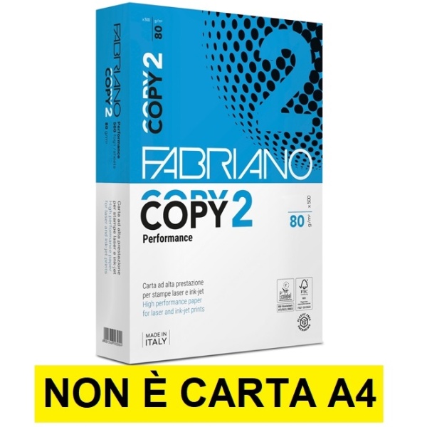 Carta B4 copy 2 performance Fabriano 80g 500 fogli per risma(25.7x36.4 cm) - Z01088