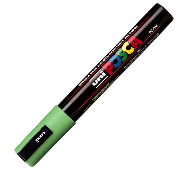 Marcatore uni posca pc5m verde chiaro p. media - Z01179