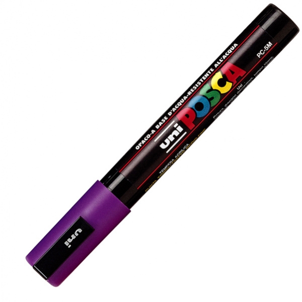 Marcatore uni posca pc5m viola p. media - Z01180