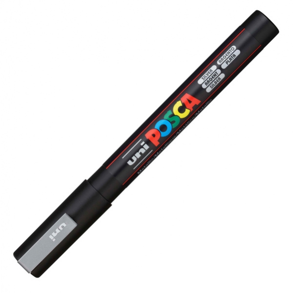 Marcatore uni posca pc3m argento p. fine - Z01199