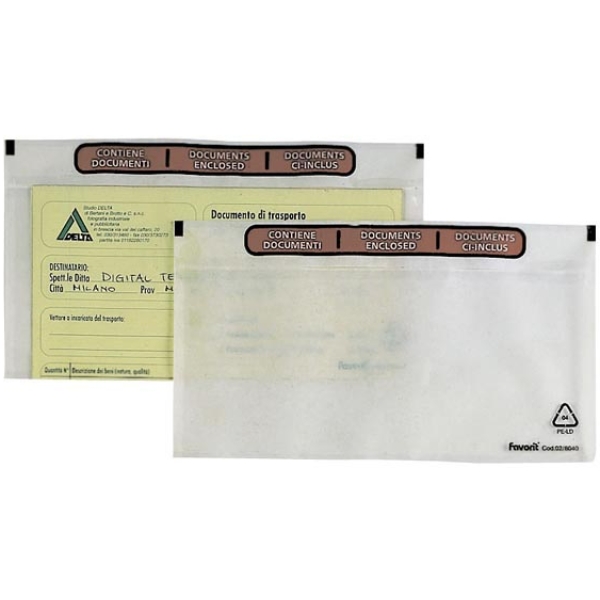 100 Buste Portadocumenti Autoadesive Trasparenti - Formato A5 (225x166mm) - Foto 3