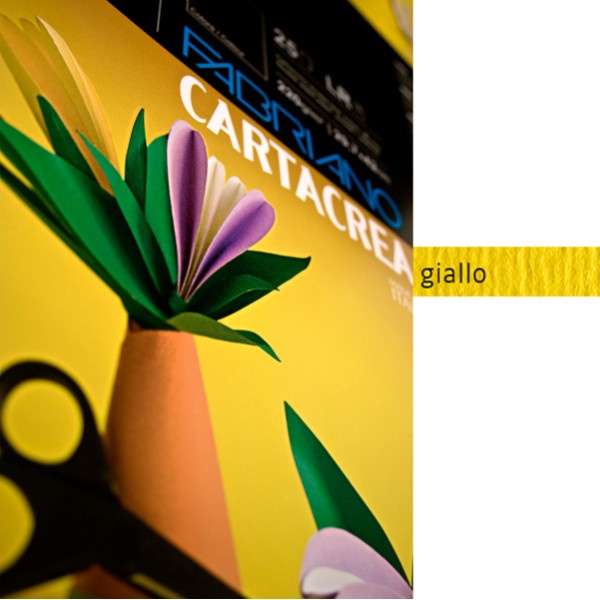Blister 10fg cartoncino 35x50 220gr giallo cartacrea fabriano - Z01316