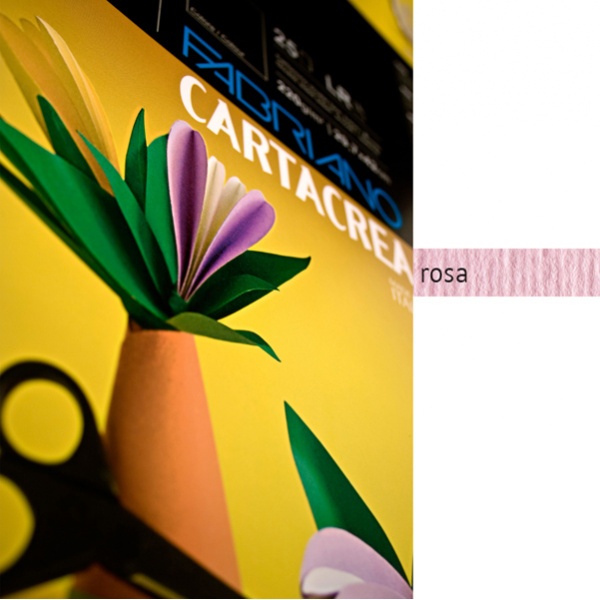 Blister 10fg cartoncino 35x50 220gr rosa cartacrea fabriano - Z01320