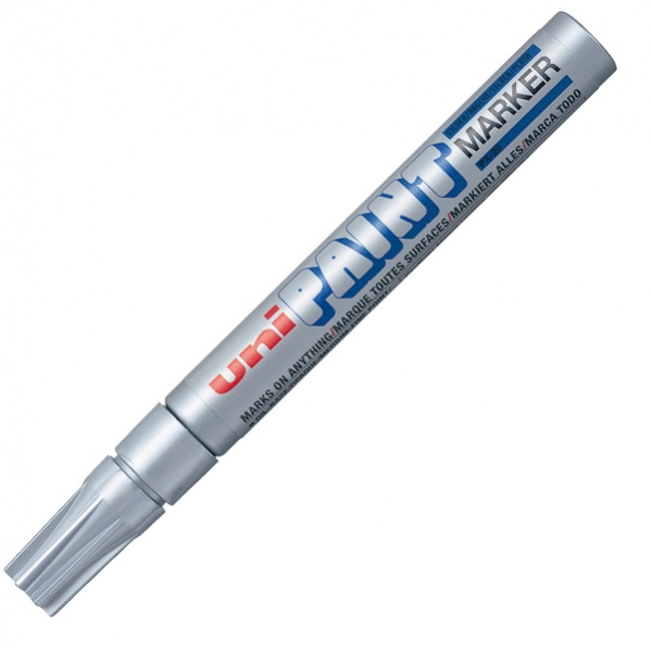 Marcatore uni paint px20 argento p. media a vernice - Z01394