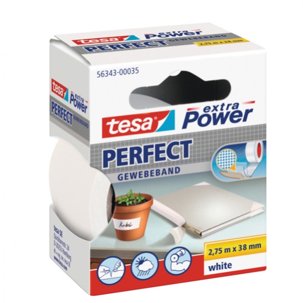 Nastro adesivo telato 38mmx2,7mt bianco 56343 xp perfect - Z01427