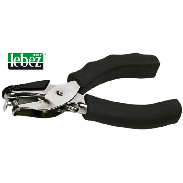 Perforatore 1 foro 6mm a pinza impugnat.in gomma 5840 lebez - Z01446
