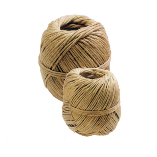 6 rotoli di spago naturale canapa 2 3/4 viva diam. 3,5 mm. 500gr. lung. 75mt. - Z01458