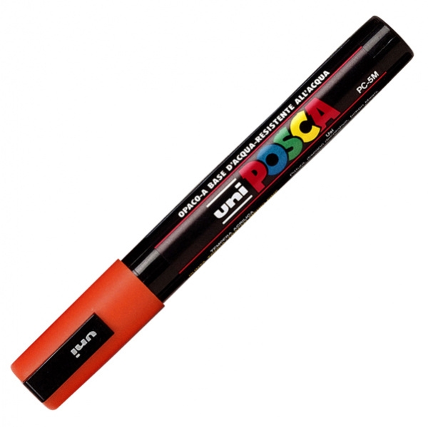 Marcatore uni posca pc5m punta media arancione - Z01538